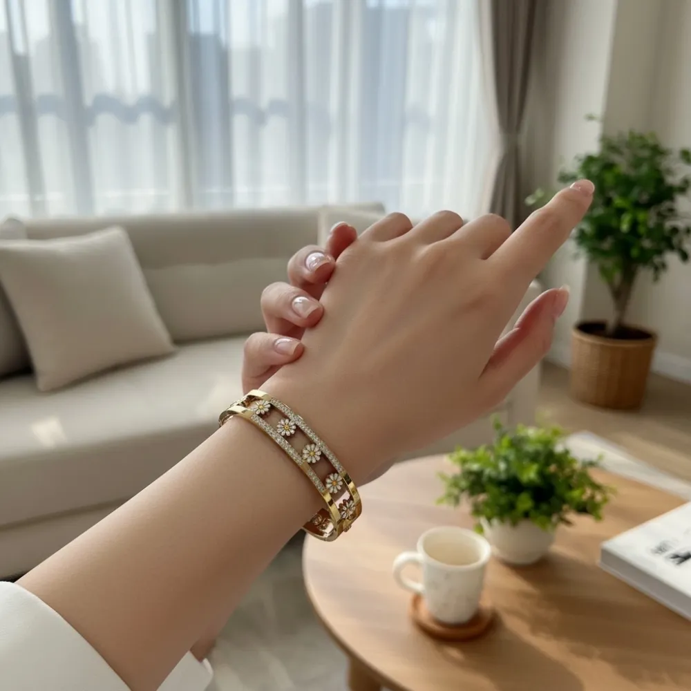 Margherita-Bracciale Rigido in Acciaio - BR-413-6483