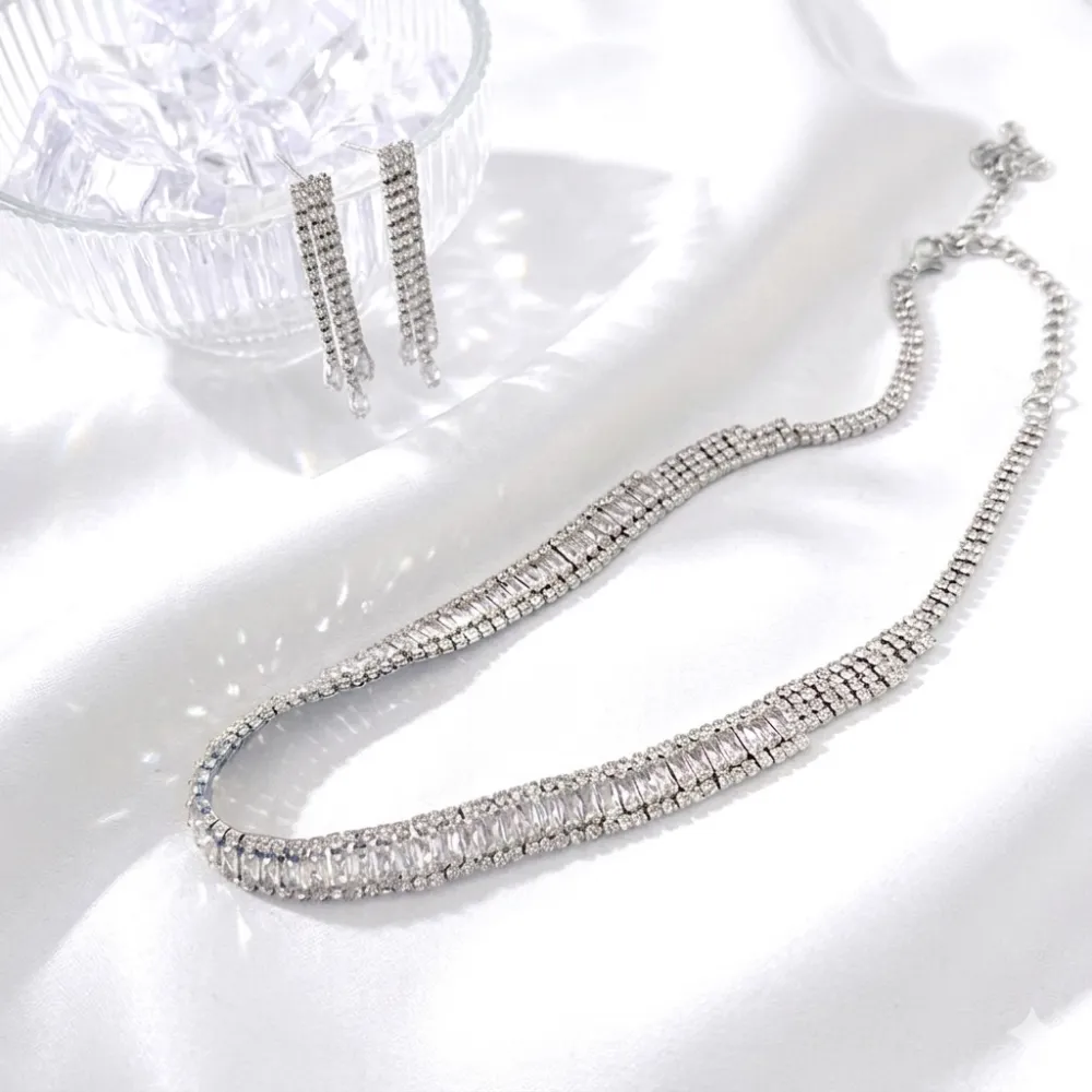 Set Collana-Orecchini Moda in Ottone - SET-416-L32