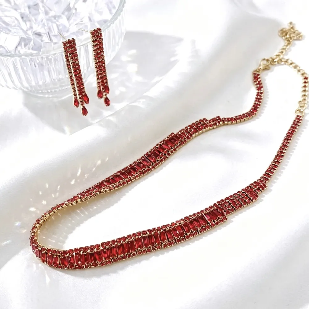 Set Collana-Orecchini Moda in Ottone - SET-416-L32