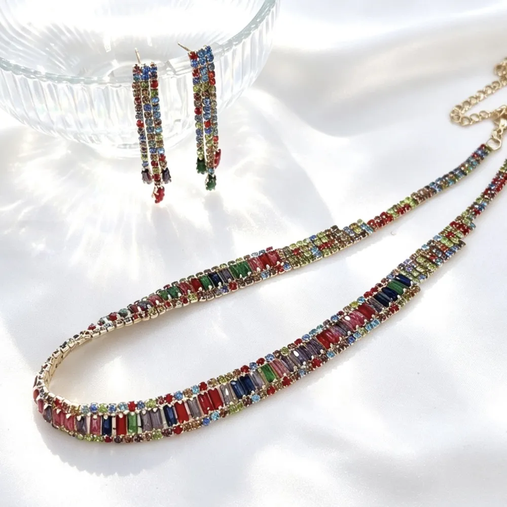 Set Collana-Orecchini Moda in Ottone - SET-416-L32