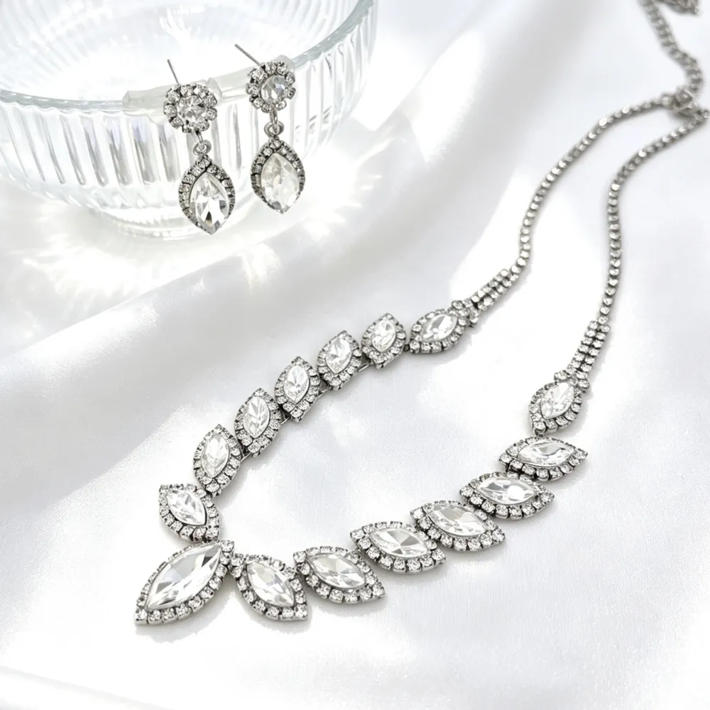 Set Collana-Orecchini Moda in Ottone - SET-321-97
