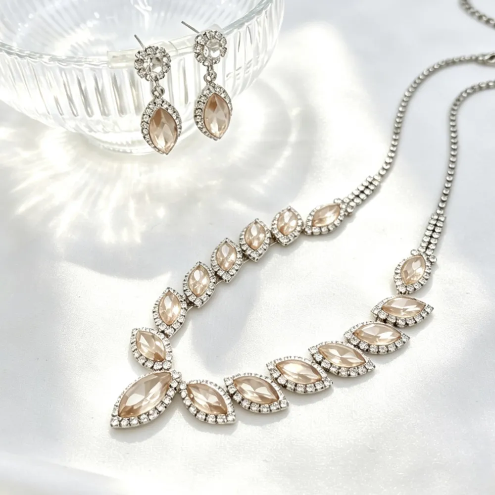 Set Collana-Orecchini Moda in Ottone - SET-321-97