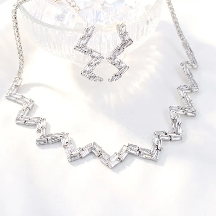 Set Collana-Orecchini Moda Per Sposa in Ottone - SET-416-L29