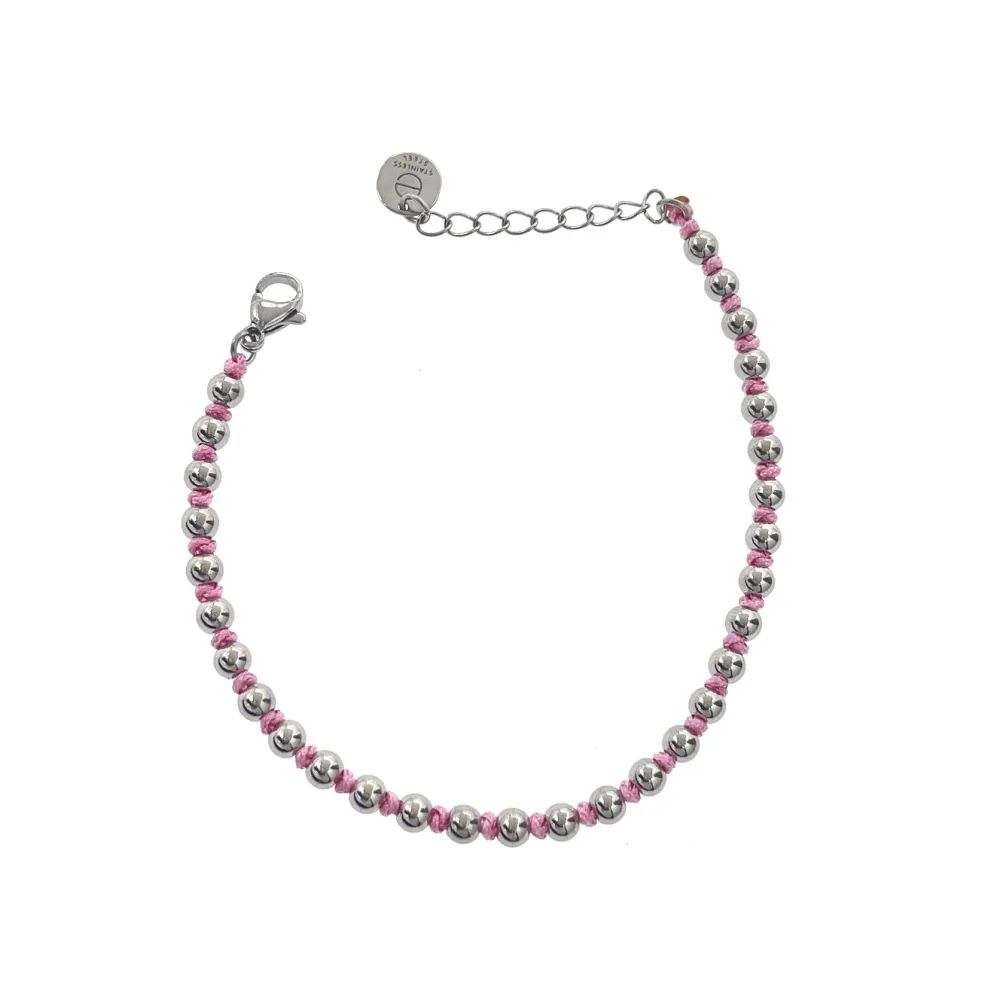 Nodo Pallina - Bracciale in Acciaio - BAC-103-AA2475B
