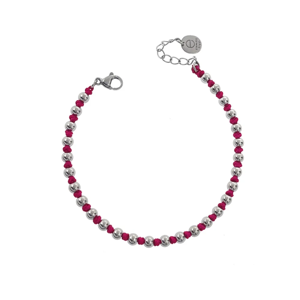 Nodo Pallina - Bracciale in Acciaio - BAC-103-AA2475B