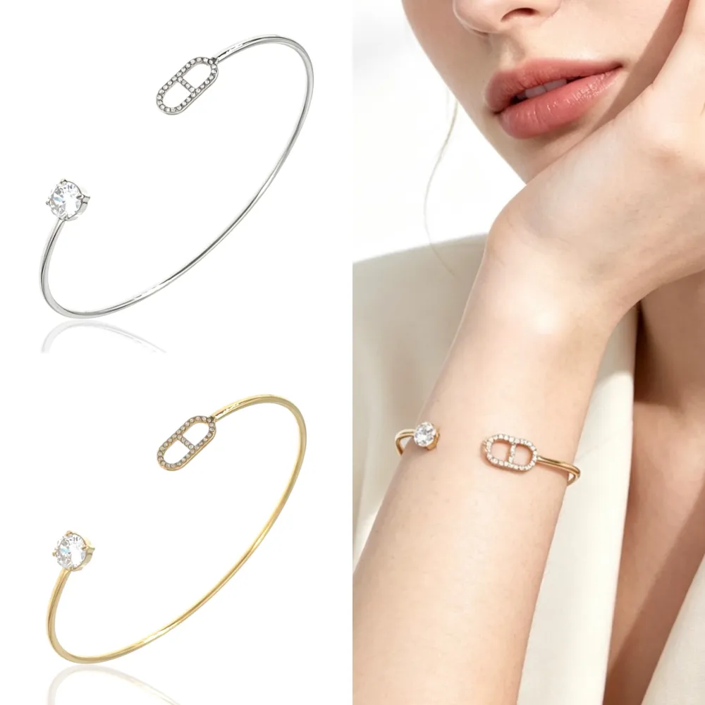 Bracciale Rigido aperto in Acciaio (espositore escluso) - BR-103-AA6688-6692B