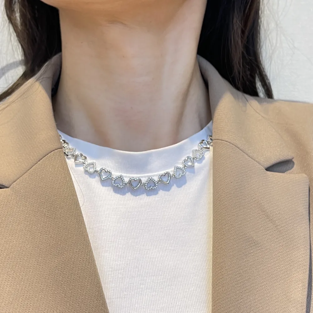 Cuore-Collana Corta in Acciaio - CL-103-AA6143N