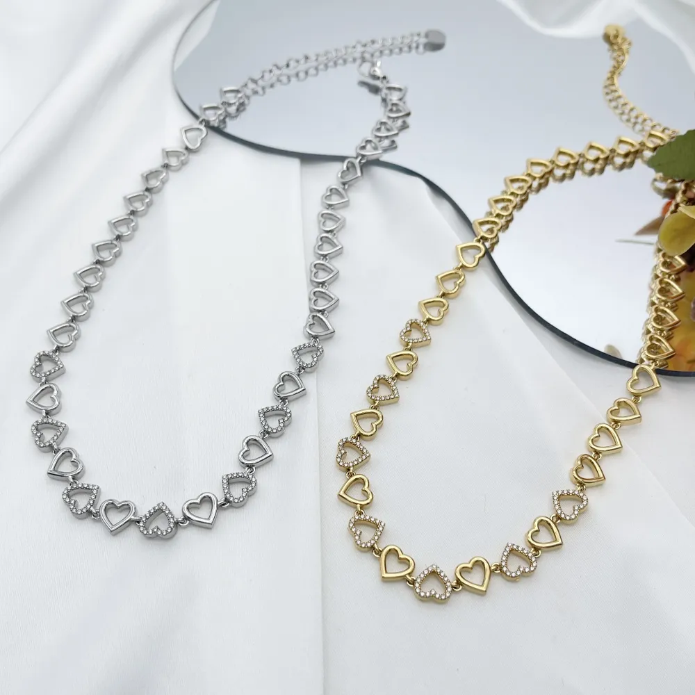Cuore-Collana Corta in Acciaio - CL-103-AA6143N