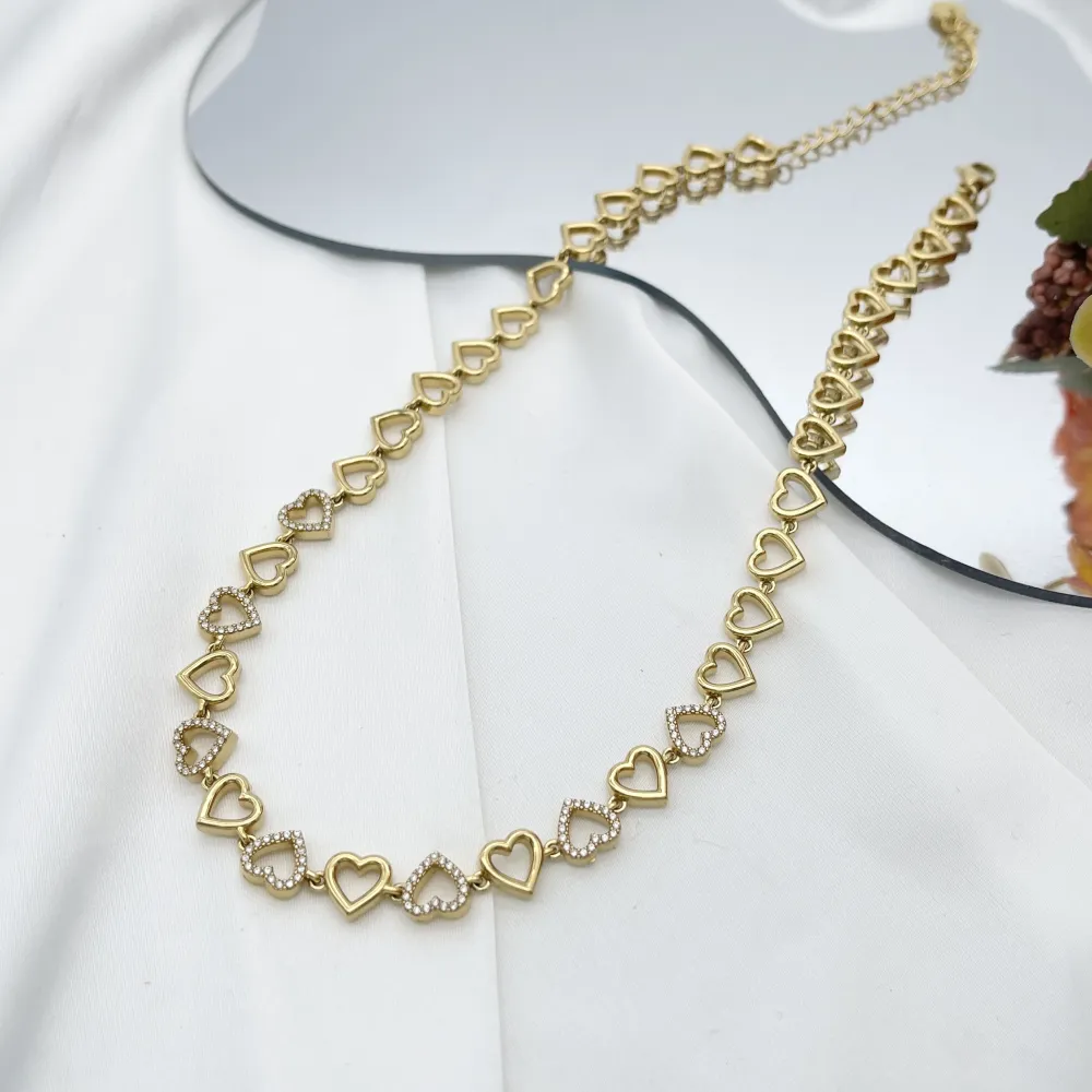 Cuore-Collana Corta in Acciaio - CL-103-AA6143N