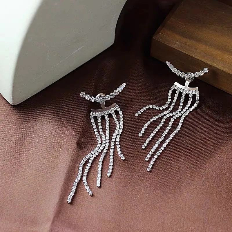 Linea zirconia con Napine-Orecchini Moda - OMM-705-12