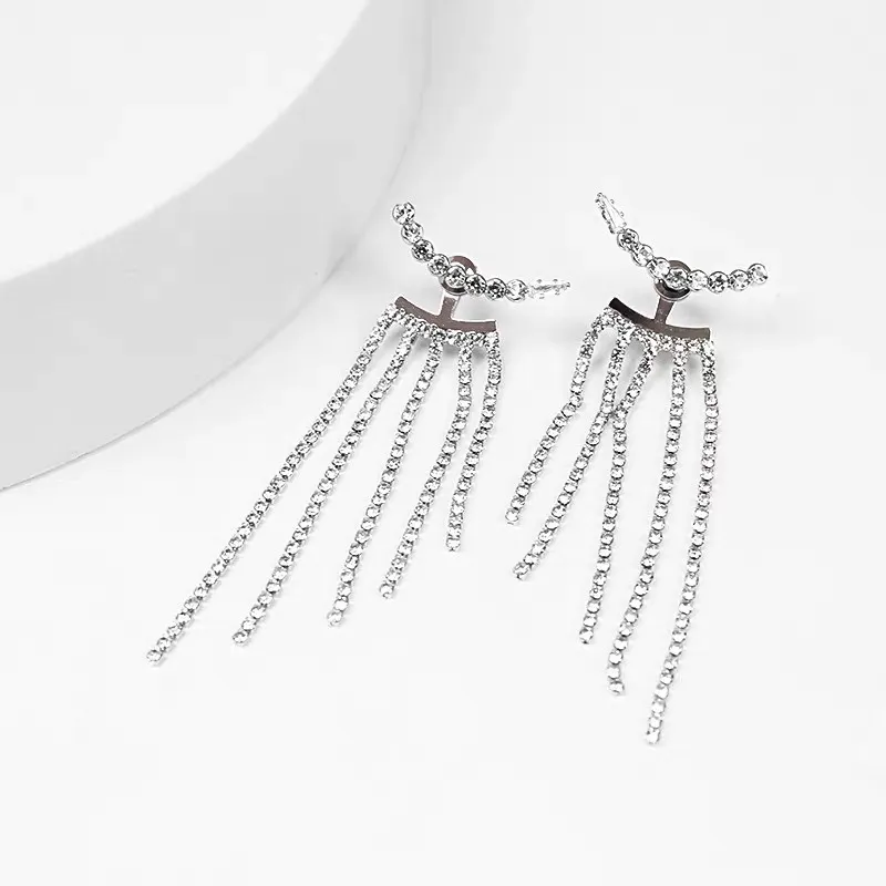 Linea zirconia con Napine-Orecchini Moda - OMM-705-12