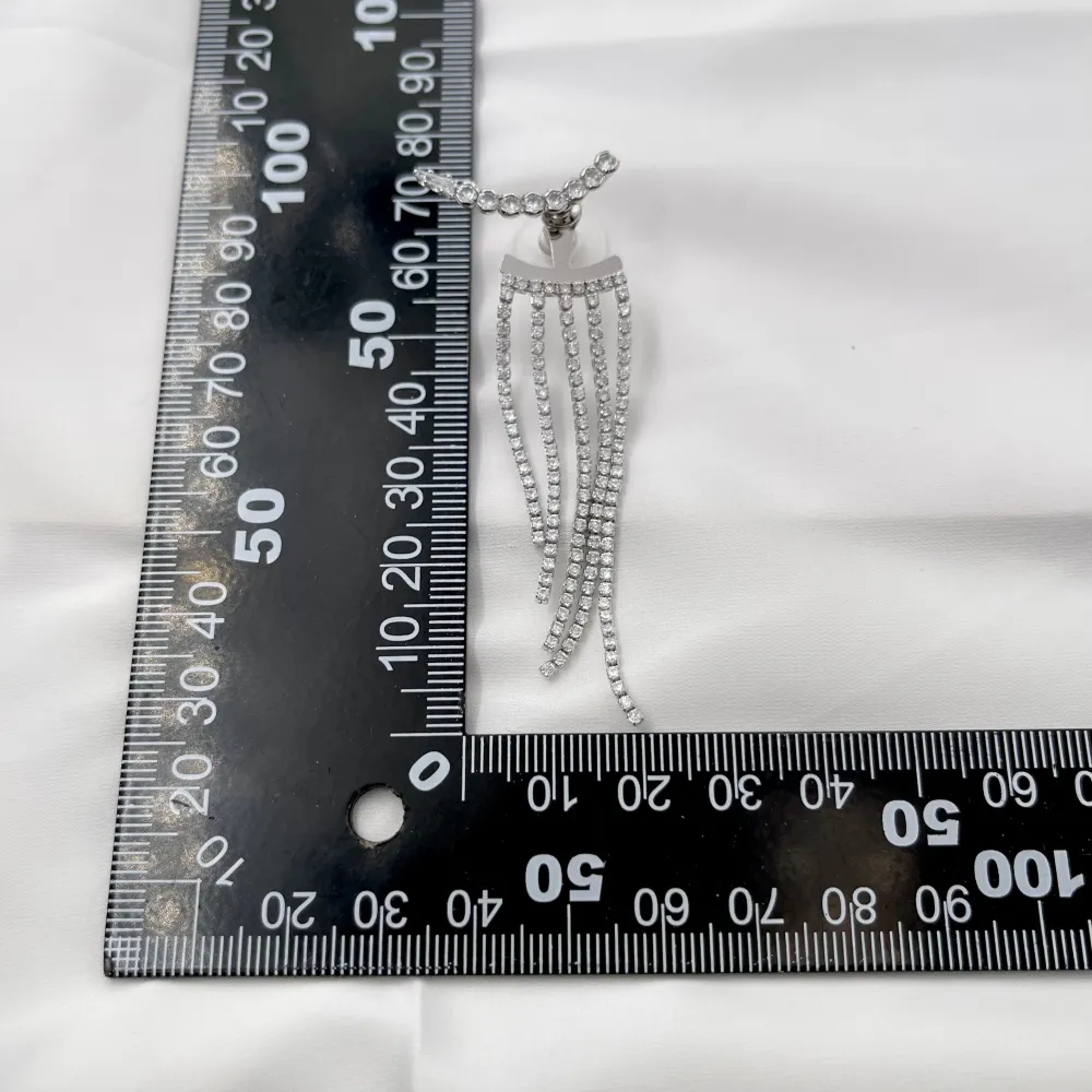 Linea zirconia con Napine-Orecchini Moda - OMM-705-12