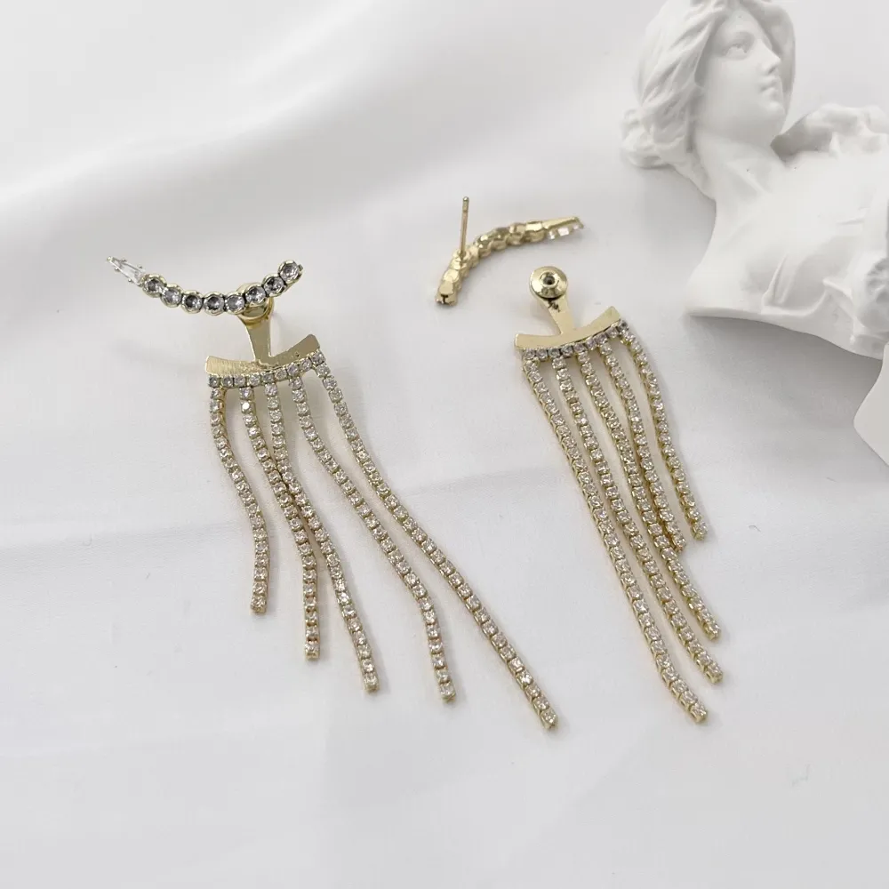 Linea zirconia con Napine-Orecchini Moda - OMM-705-12