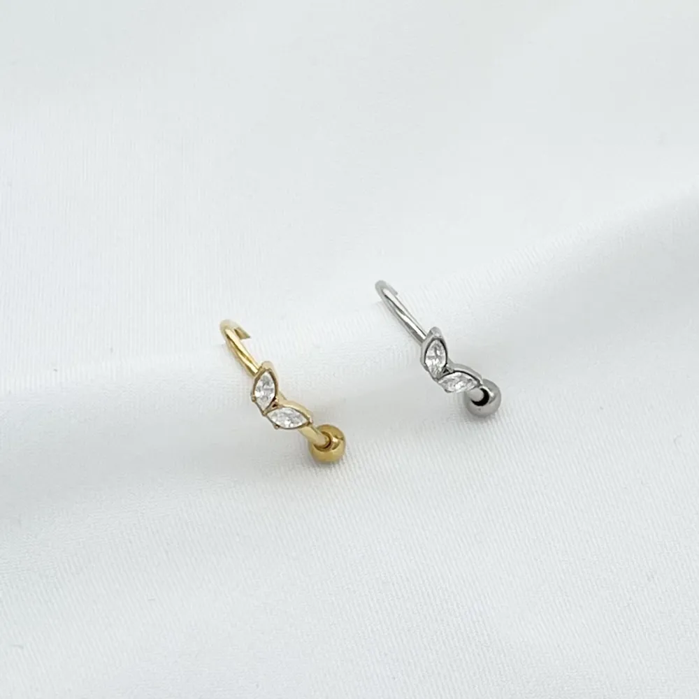 Foglia - Earcuff in acciaio - OR-103-AA6953