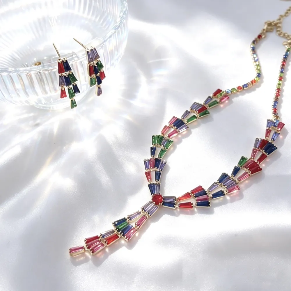 Set Collana-Orecchini Moda in Ottone - SET-416-L33