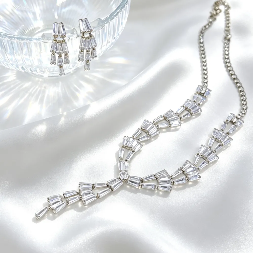 Set Collana-Orecchini Moda in Ottone - SET-416-L33