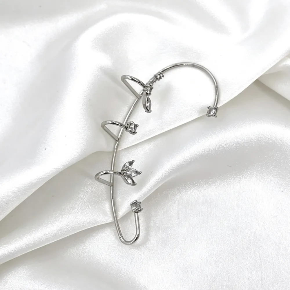 Earcuff in Acciaio con zirconi - OR-795-22508