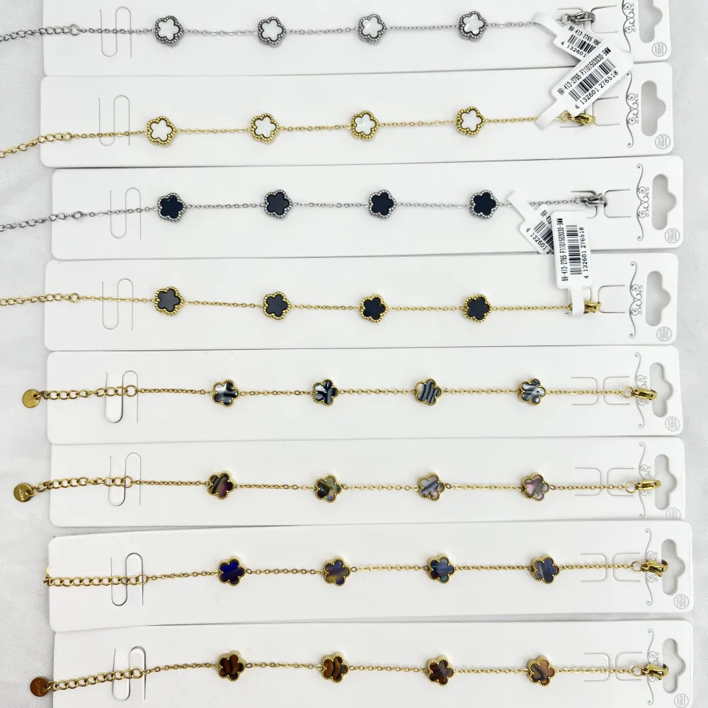 Fiore piccolo Colorato -Bracciale in Acciaio con Chiusura - BAC-413-2765/9MM