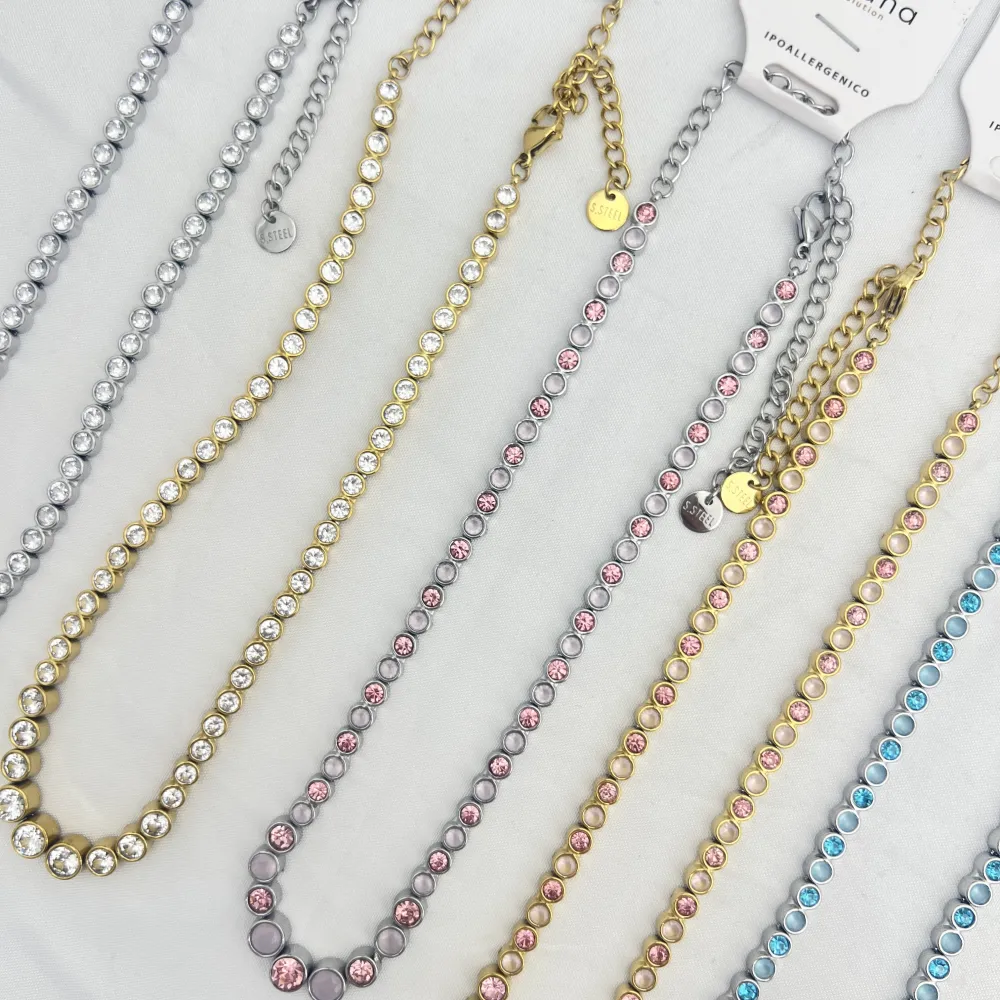 Punti Luce-Collana Corta in Acciaio - CL-103-AA7175N