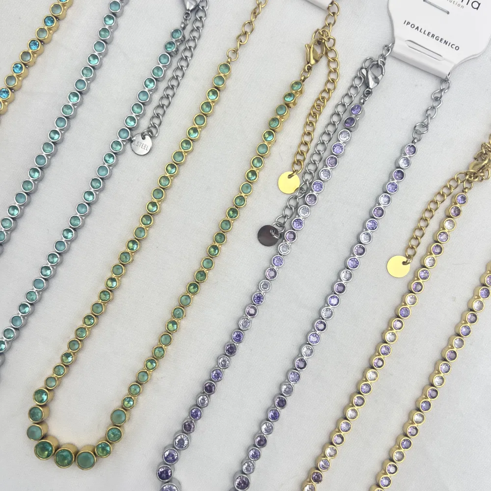 Punti Luce-Collana Corta in Acciaio - CL-103-AA7175N