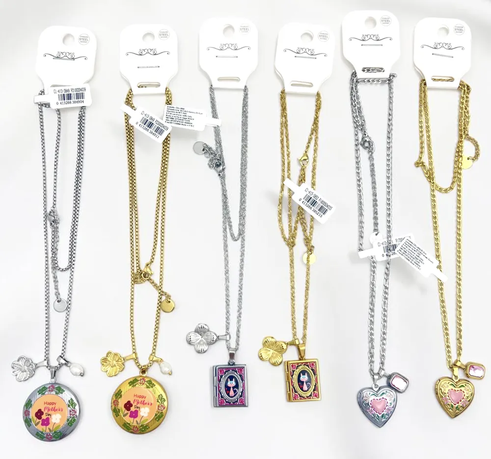 Cuore-Collana corta in Acciaio (apribile) - CL-413-3851