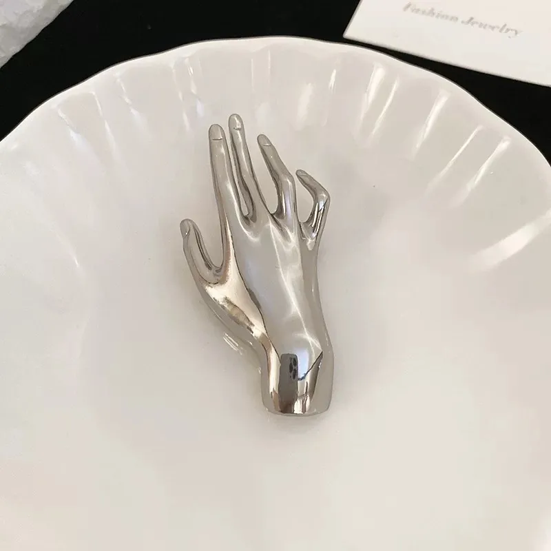 Mano-Spilla in Acciaio Liscio - SP-744-34