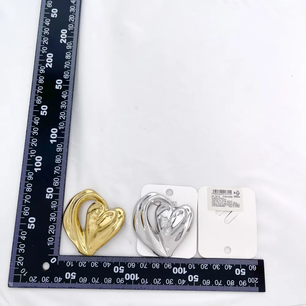 Cuore-Spilla in Acciaio Liscio - SP-744-37