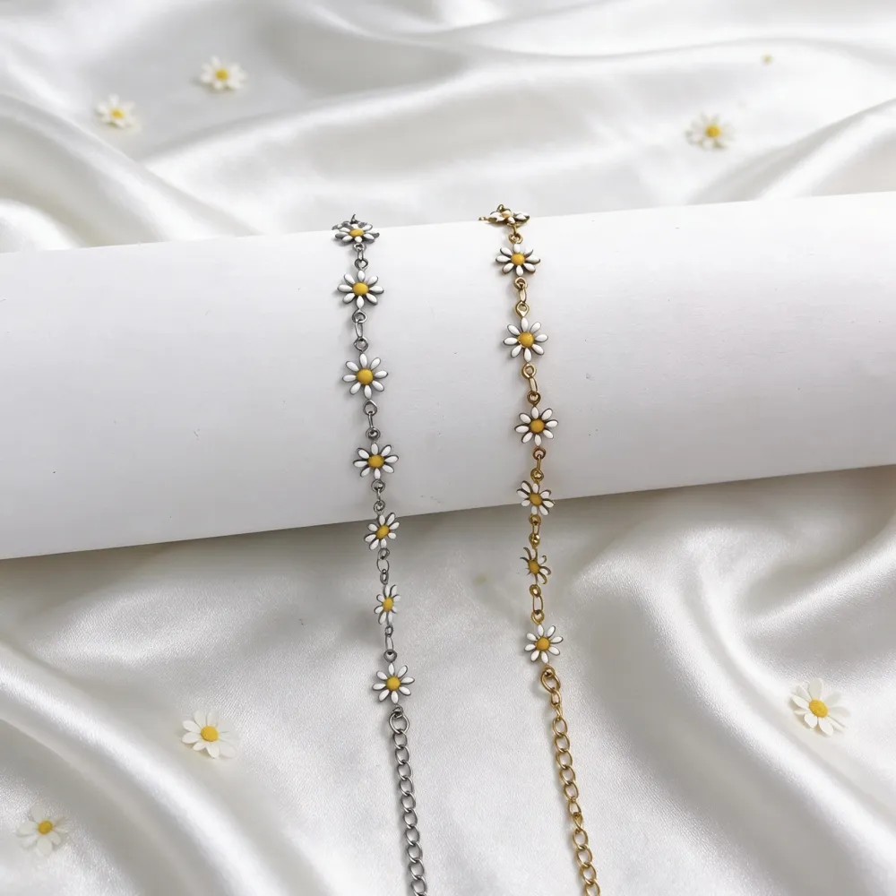 Margherite-Bracciale in acciaio - BR-413-3308
