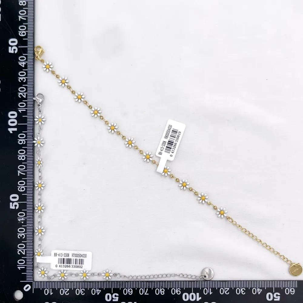 Margherite-Bracciale in acciaio - BR-413-3308