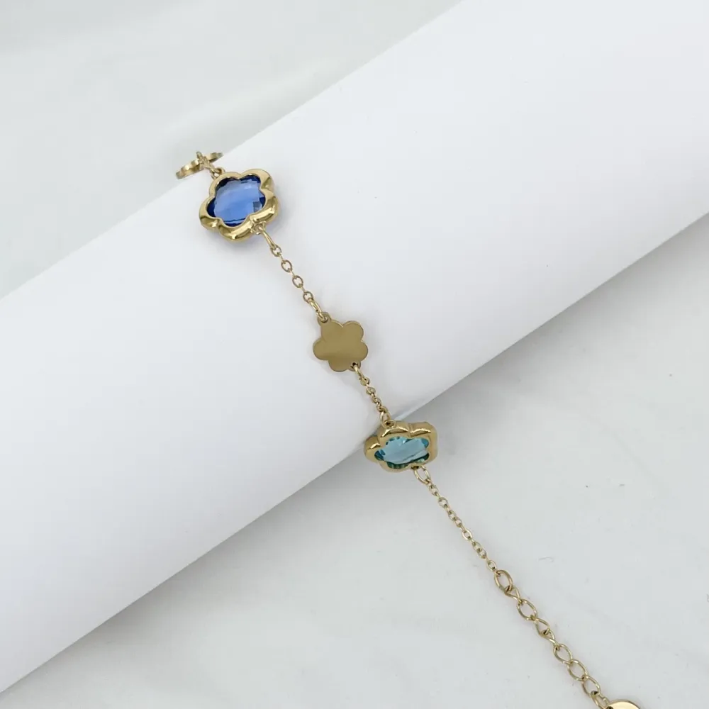 Fiore-Bracciale Moda in Acciaio - BR-103-AA6752B 10mm
