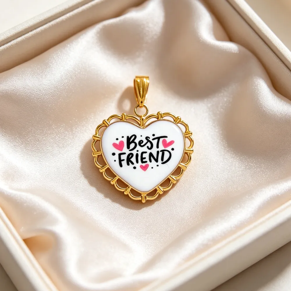 BEST FRIEND-Ciondolo/Charms in Acciaio - DIY-732-18