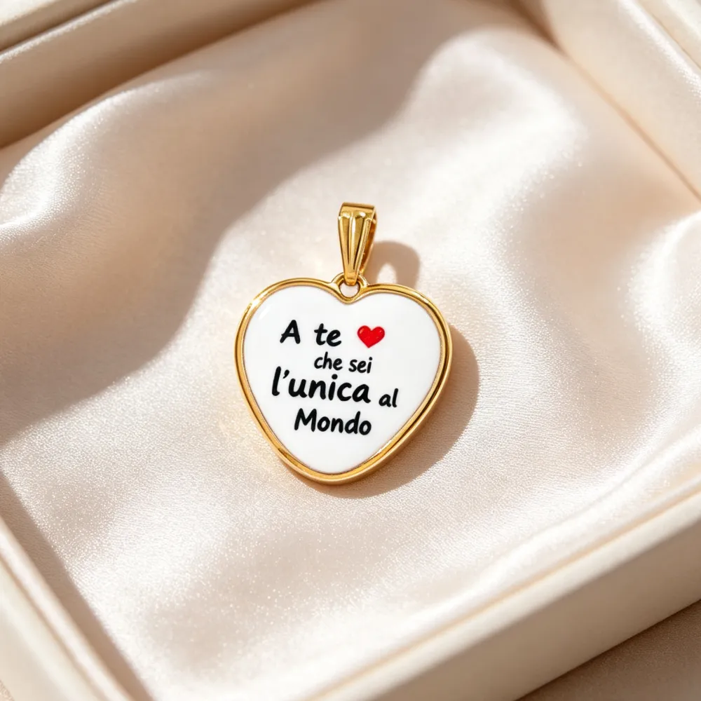 A te che sei l’unica al Mondo-Ciondolo/Charms in Acciaio - DIY-732-22