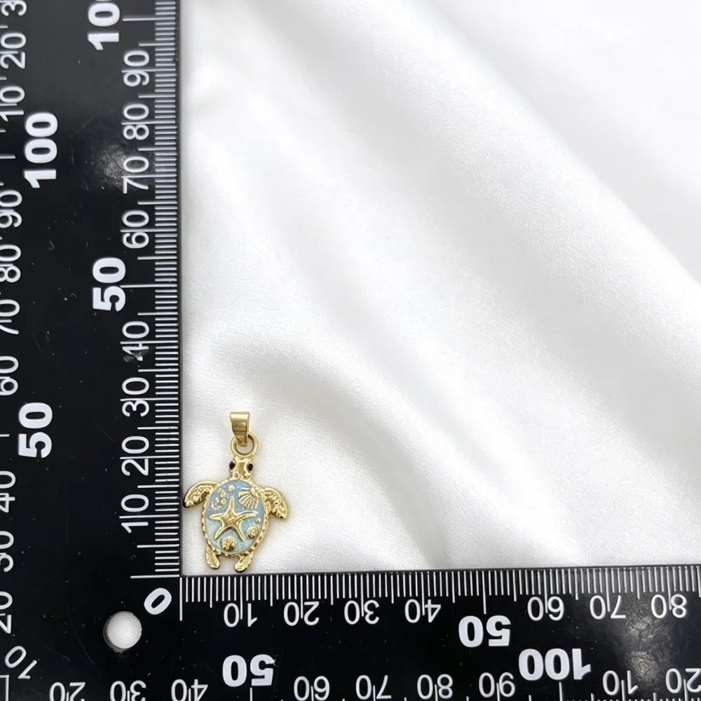 Tartaruga-Ciondolo/Charms in Acciaio - DIY-413-59