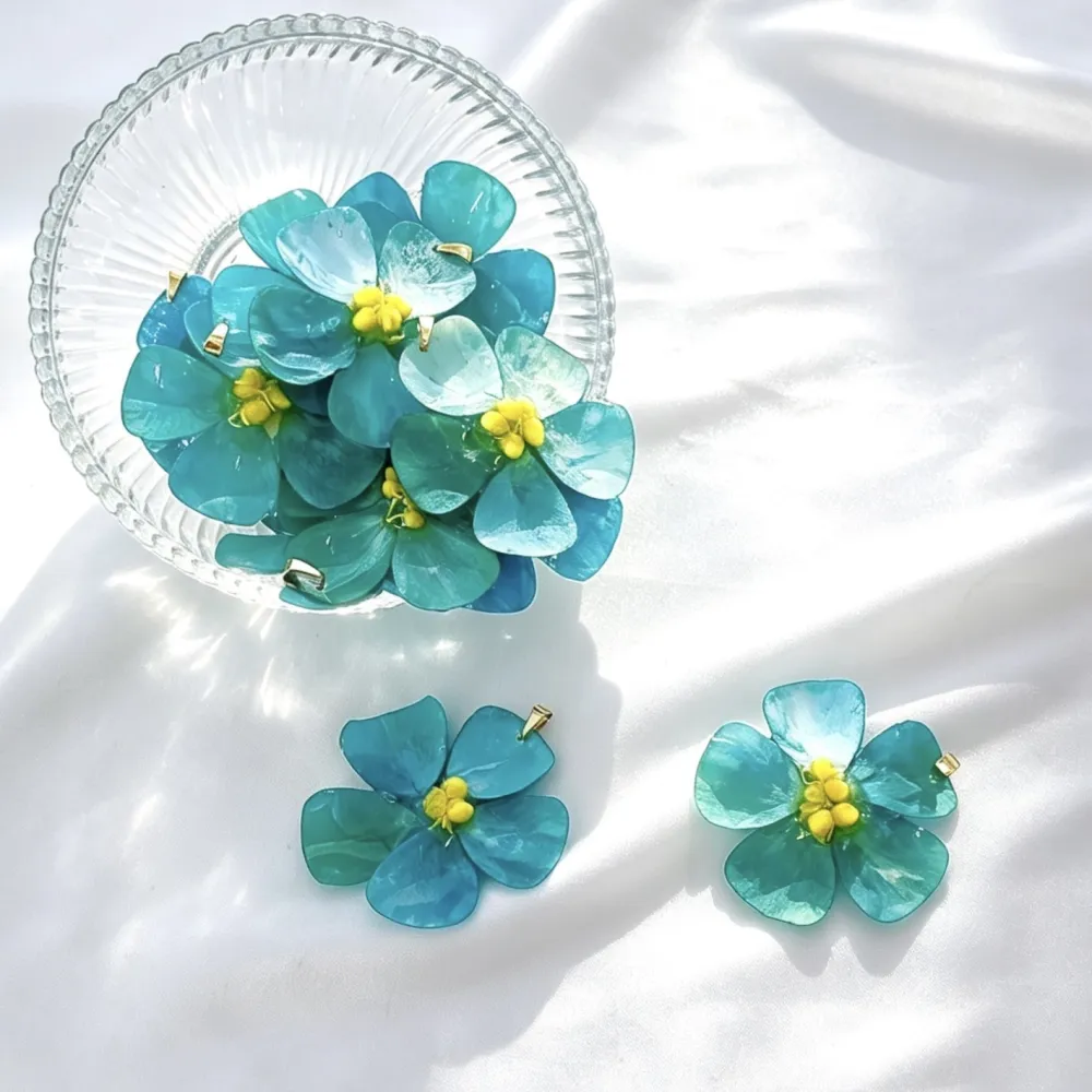 Fiore vero-Ciondolo/Charms in Acciaio - DIY-801-24