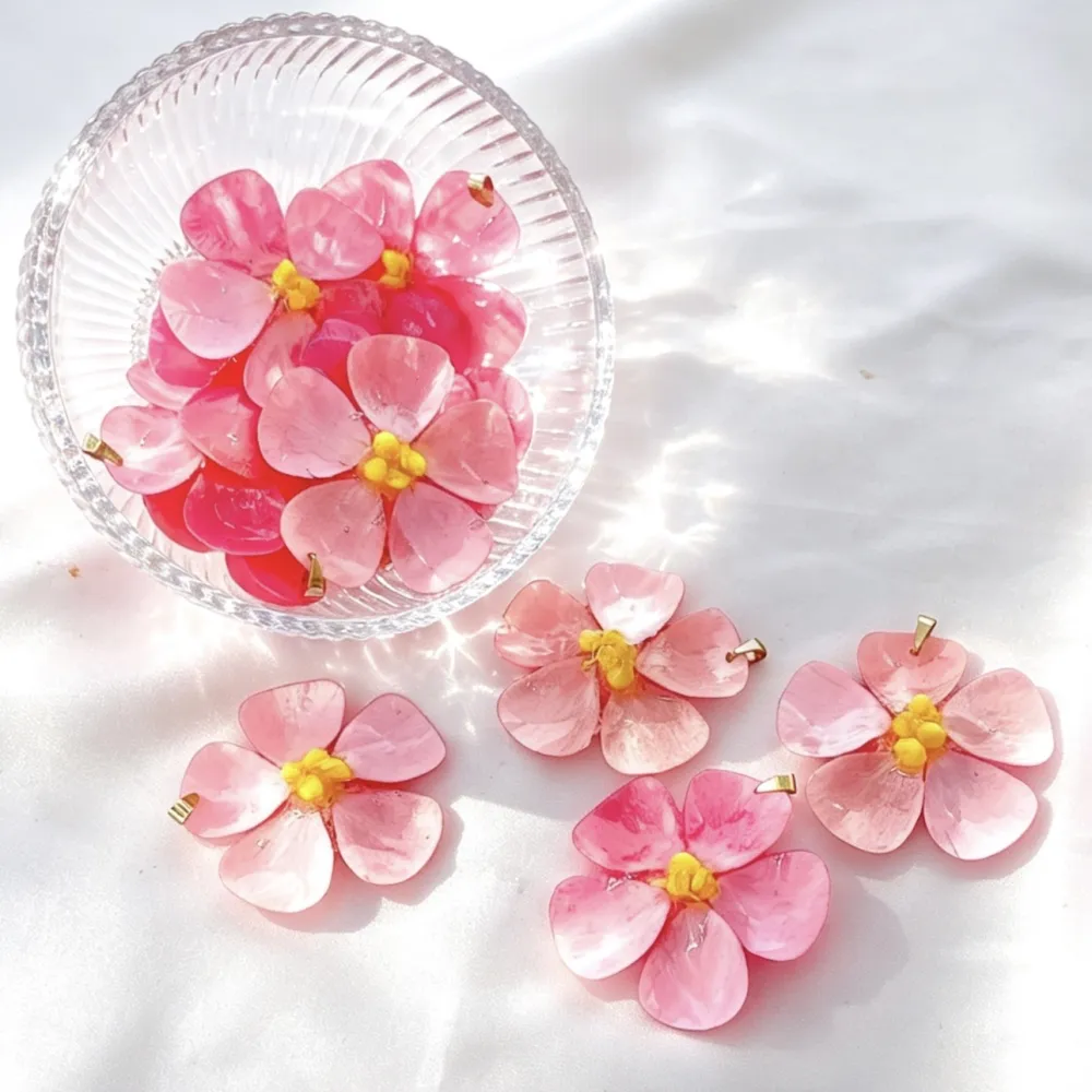 Fiore vero-Ciondolo/Charms in Acciaio - DIY-801-24