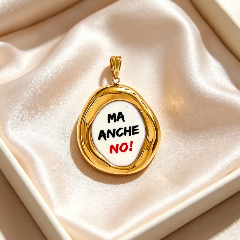 Ma anche No-Ciondolo/Charms in Acciaio - DIY-732-16