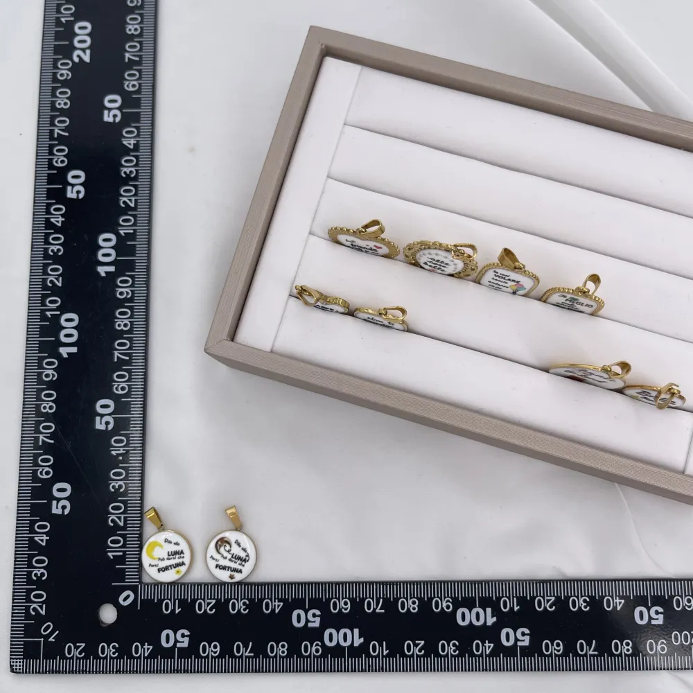 Luna-Ciondolo/Charms in Acciaio - DIY-732-4