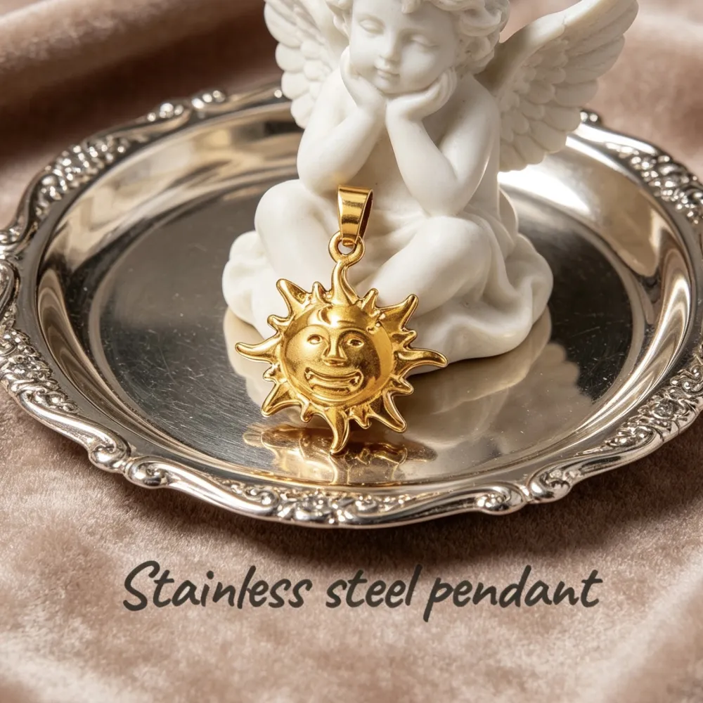 Sole-Ciondolo/Charms in Acciaio - DIY-413-63