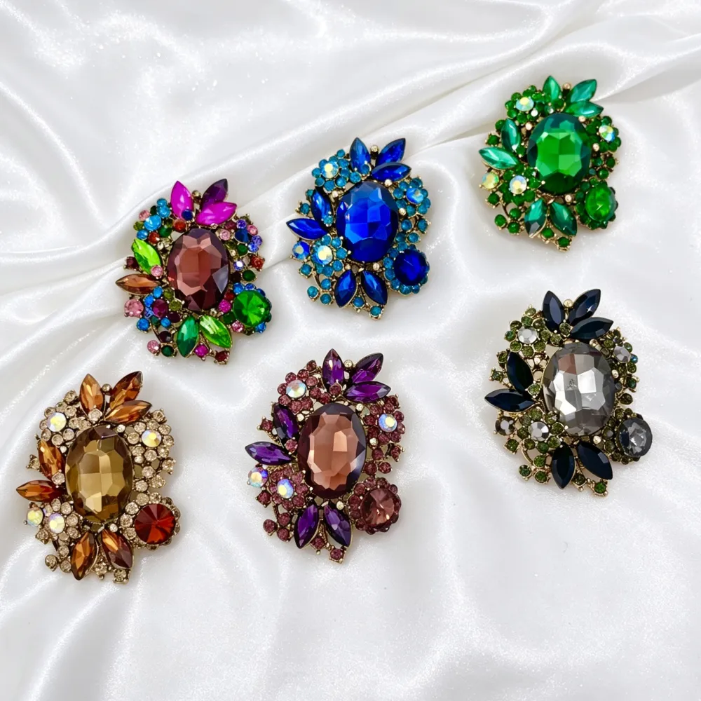 Fiore - Spilla con zirconi - SP-312-474