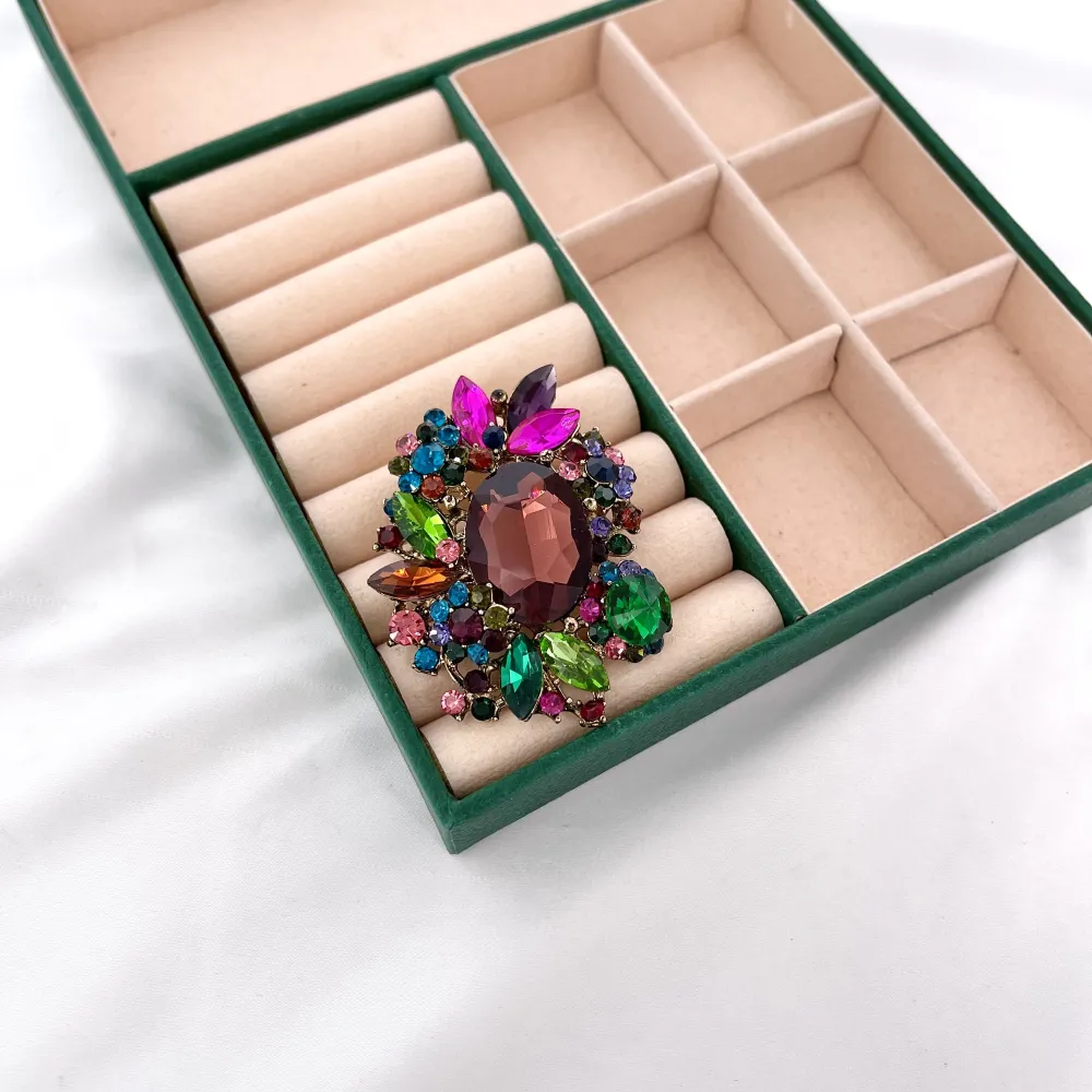 Fiore - Spilla con zirconi - SP-312-474