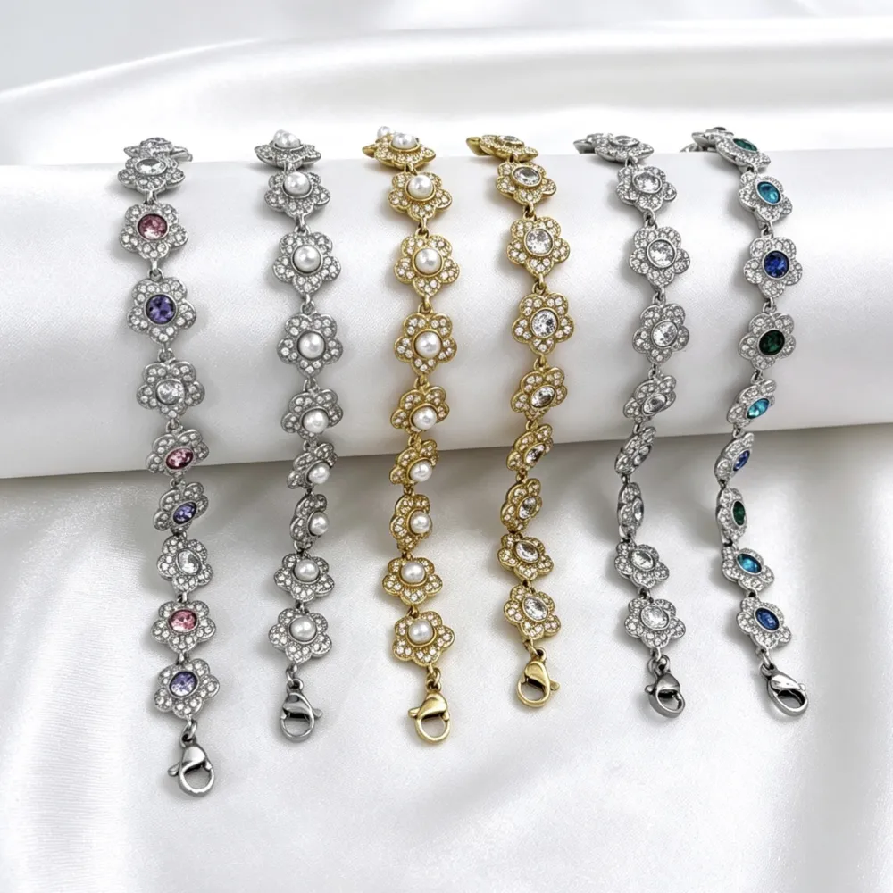 Fiori-Bracciale Moda in acciaio - BR-103-AA7280B