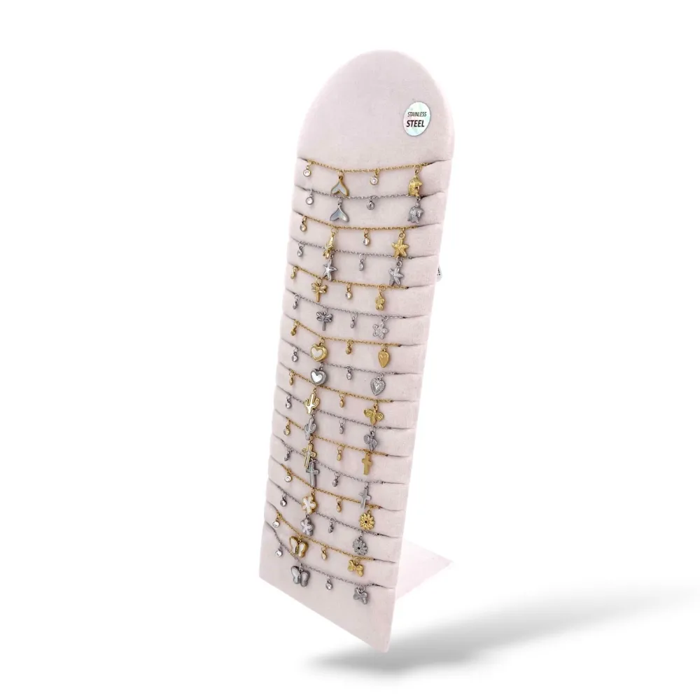 Mix punti luce-16pz Bracciali  in Acciaio - BPA-413-3271