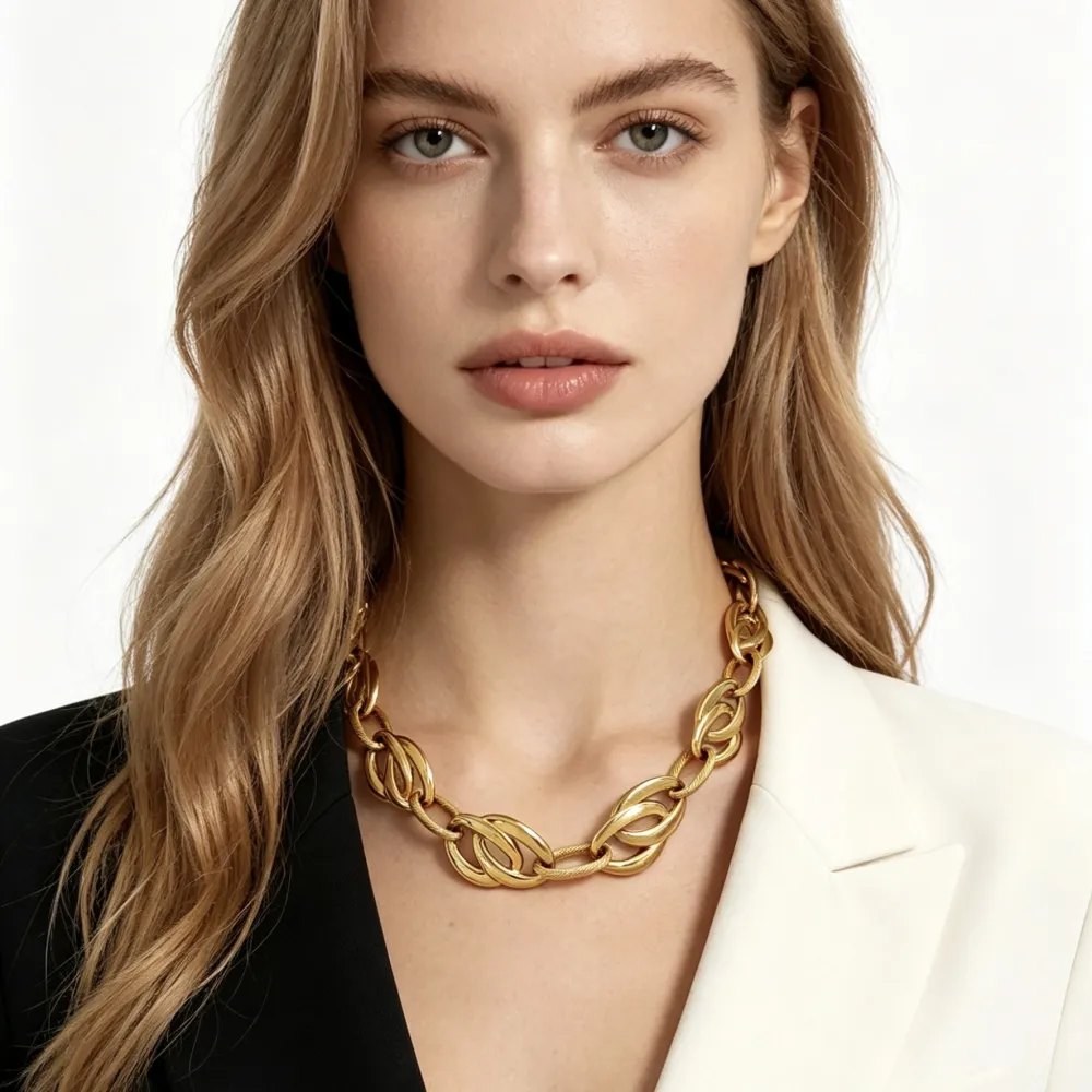 Cerchio-Collana corta in Acciaio - CL-794-161