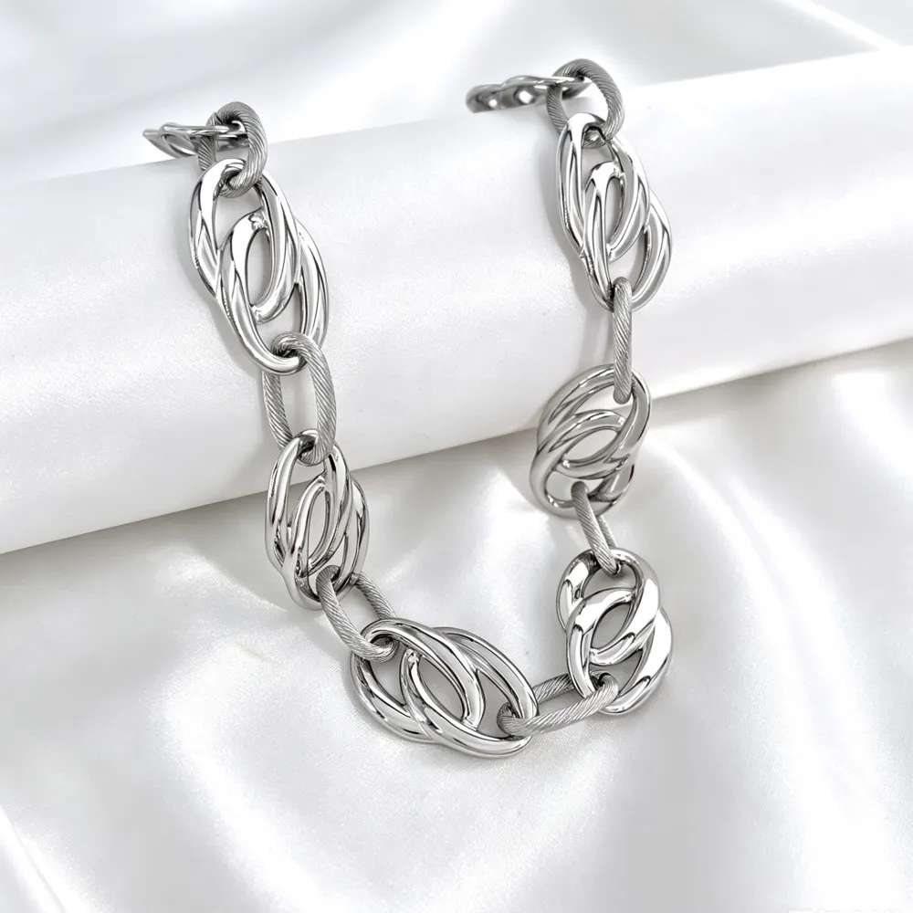 Cerchio-Collana corta in Acciaio - CL-794-161