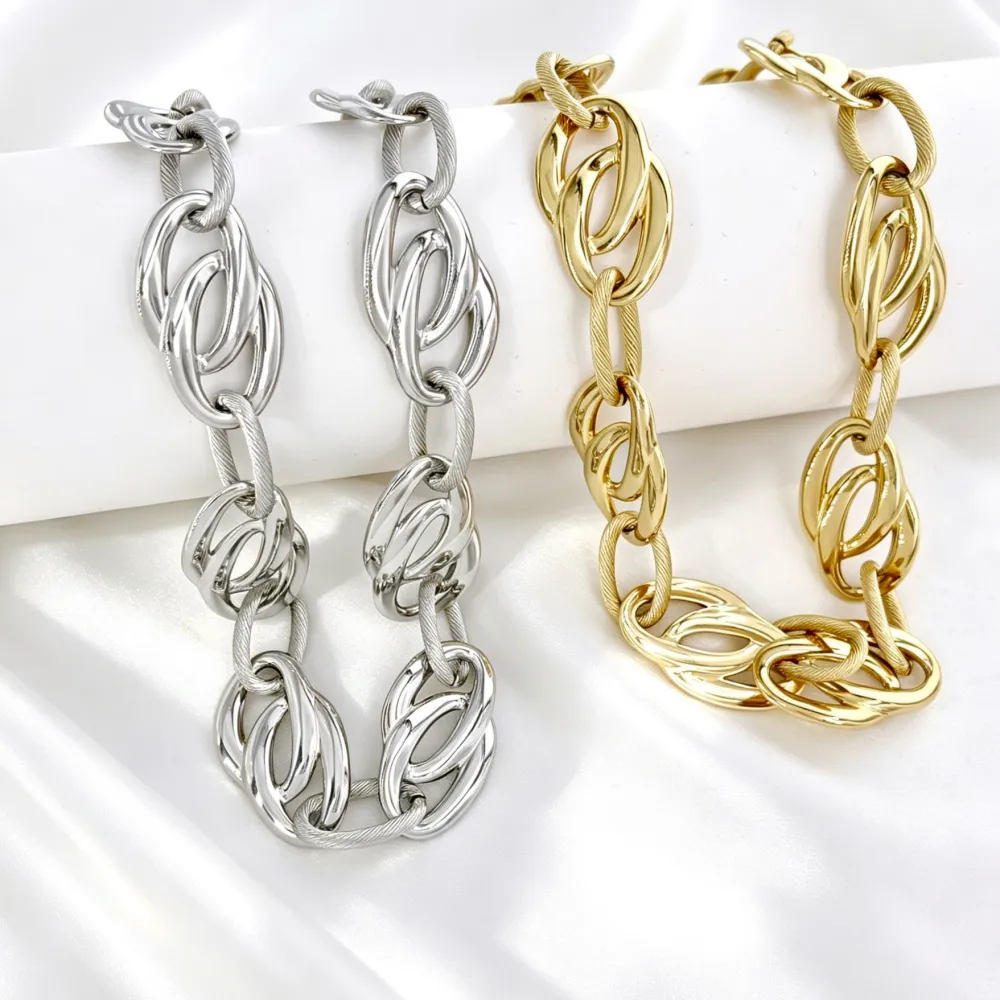 Cerchio-Collana corta in Acciaio - CL-794-161