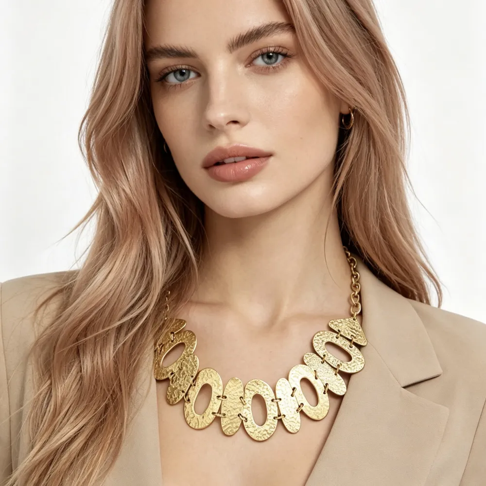 Cerchio-Collana corta in Acciaio - CL-794-158