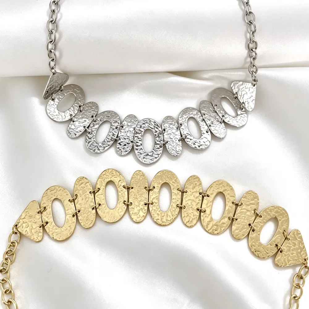 Cerchio-Collana corta in Acciaio - CL-794-158