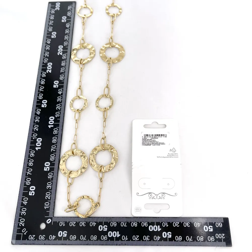 Catena cerchio -Collana lunga in Acciaio - CL-794-94