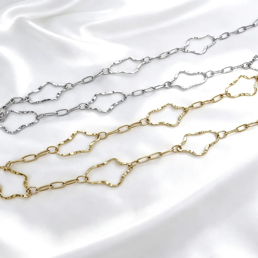 Catena cerchio -Collana lunga in Acciaio - CL-794-95