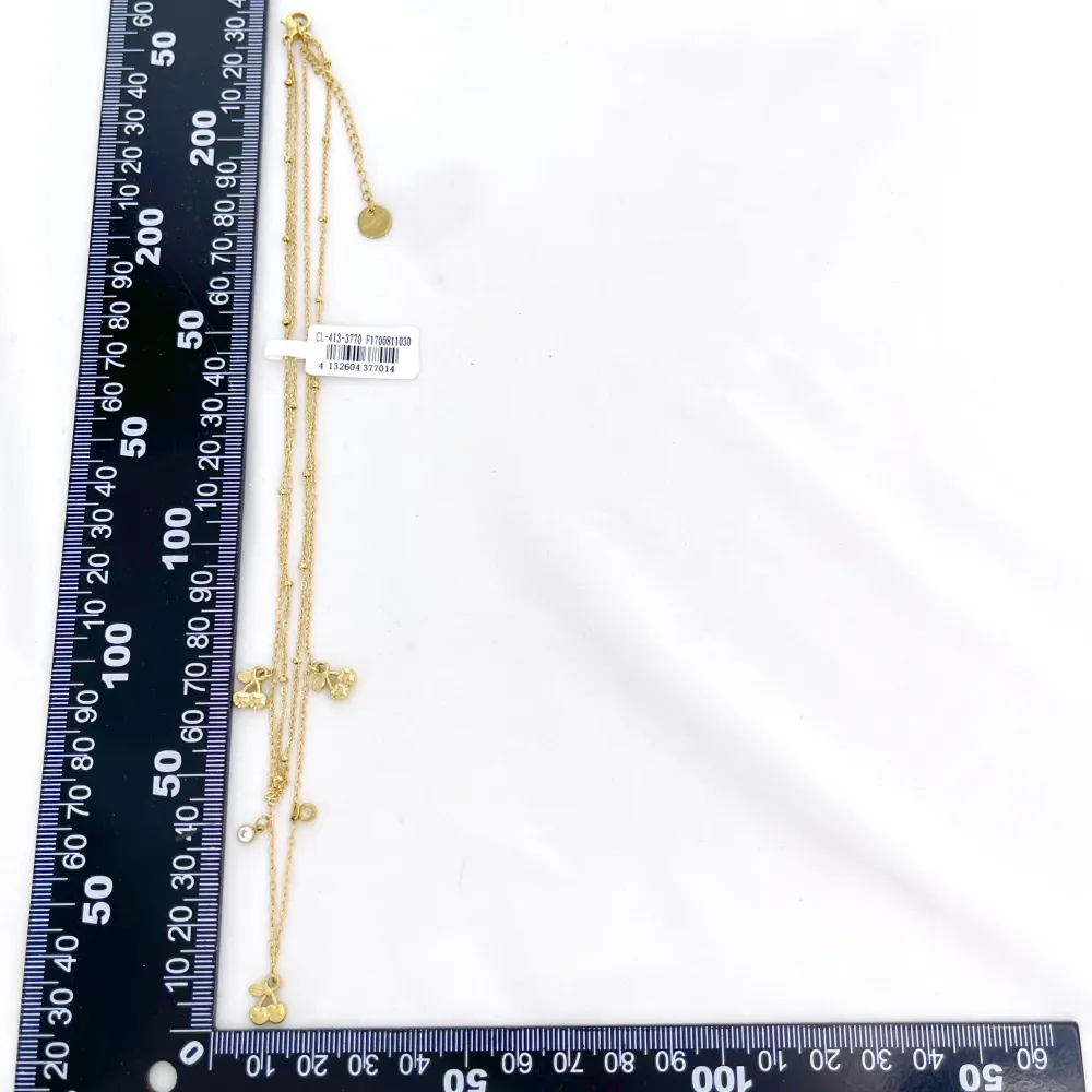 Ciliegia-Collana corta in Acciaio - CL-413-3770